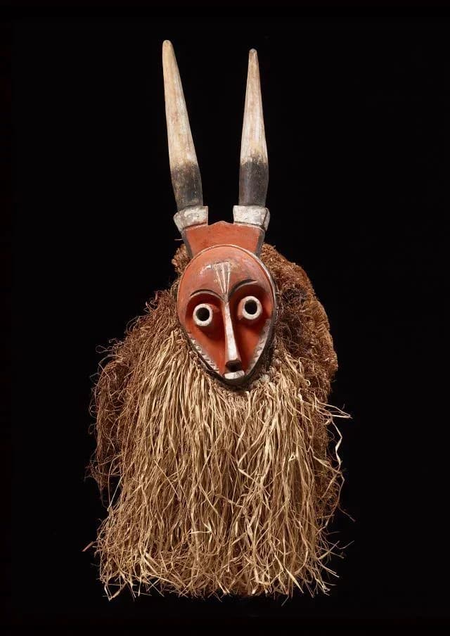 Original photo of African Tribal Mask with Horns