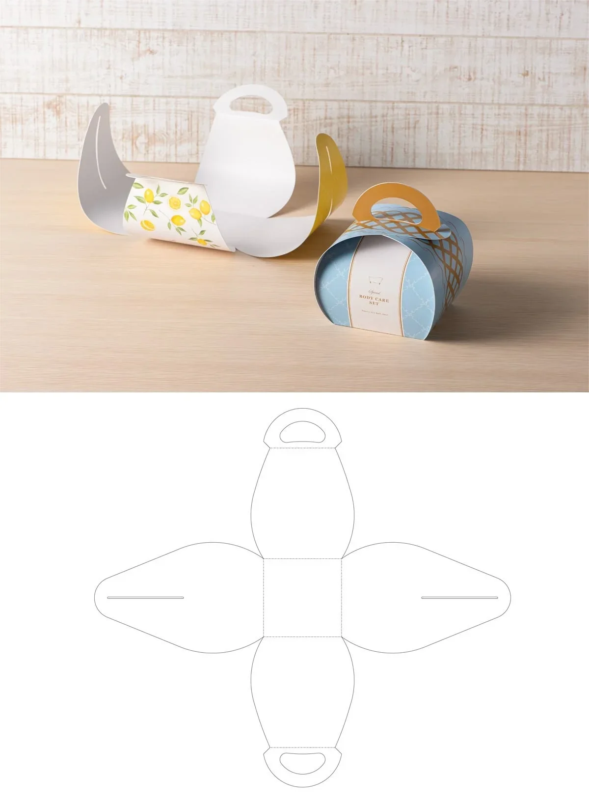 Original photo of Curved Handle Gift Box Packaging