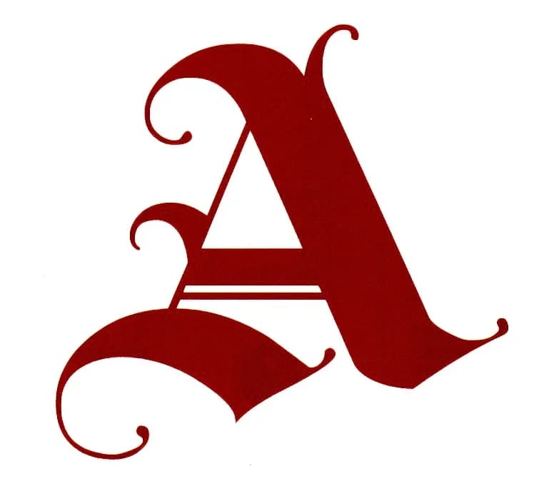 Original photo of Decorative Initial Letter A