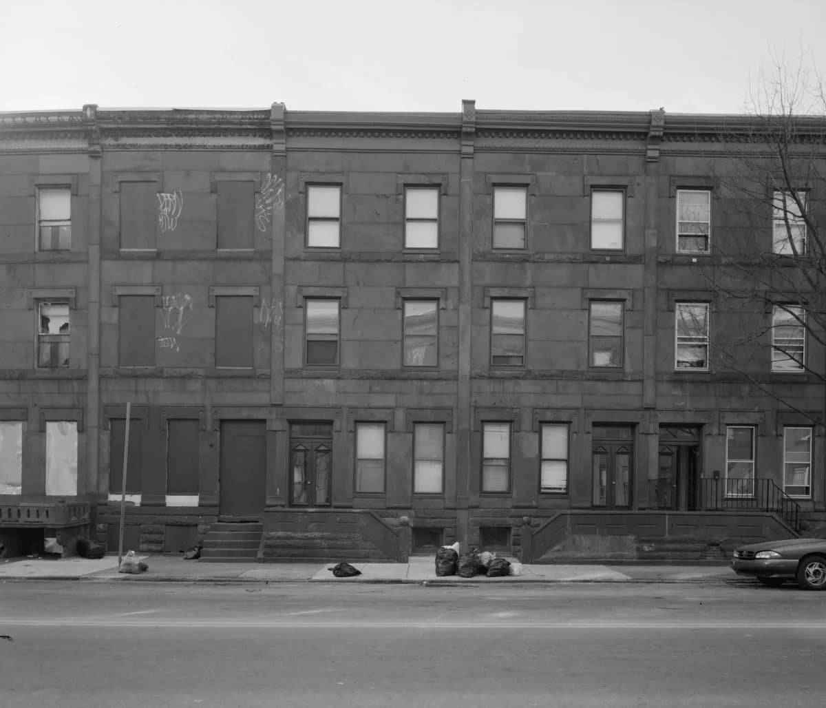 Original photo of Diamond Street Row Houses Street Elevation