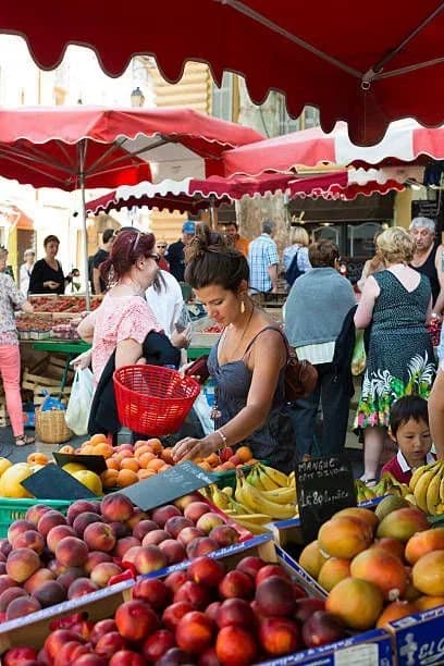 Original photo of French Outdoor Fruit Market