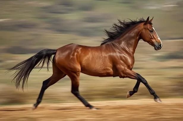 Original photo of Galloping Horse Side Profile
