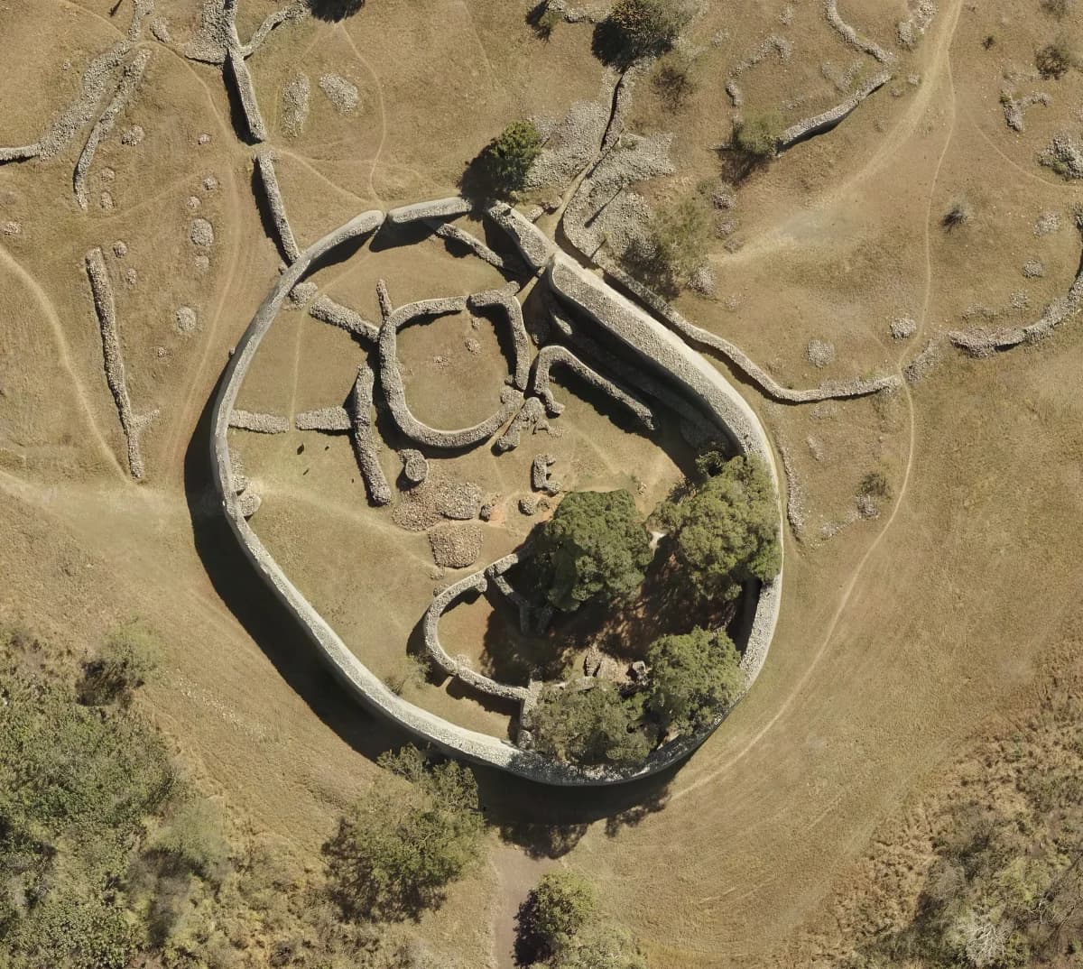 Original photo of Great Enclosure, Great Zimbabwe, Site Plan from a Drone Orthophoto