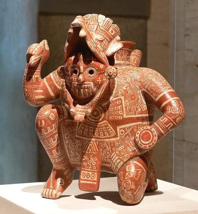 Original photo of Mesoamerican Ceramic Deity Figure