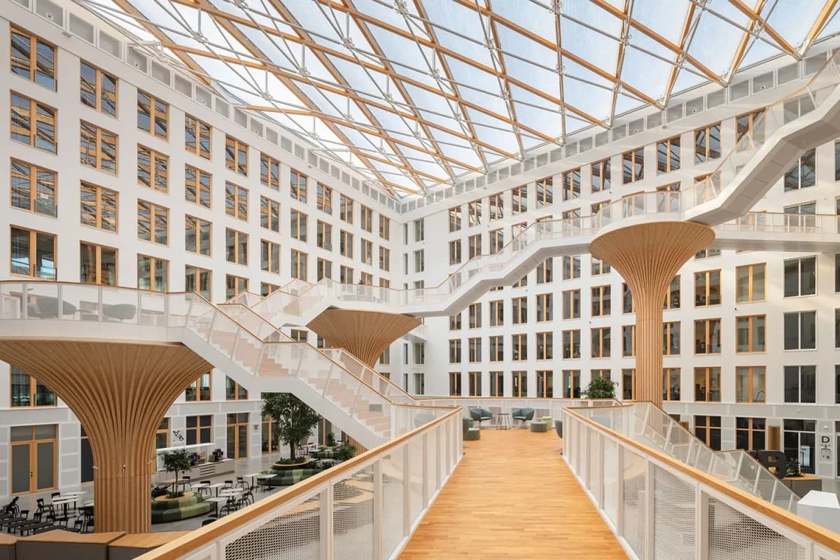 Original photo of Modern Office Building Atrium Interior