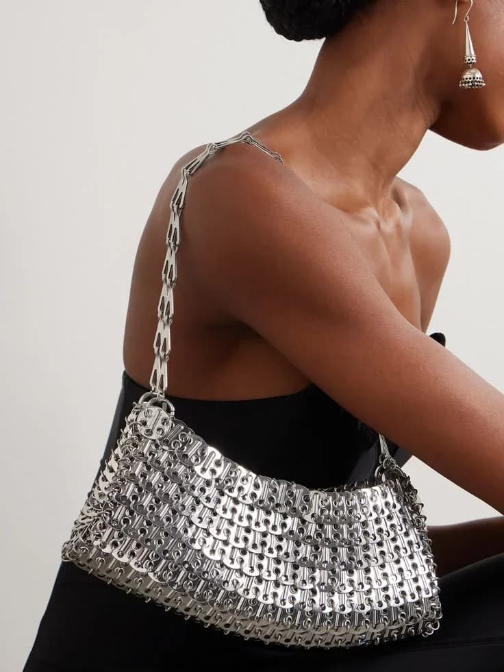 Original photo of Paco Rabanne 1969 Chain Mail Bag
