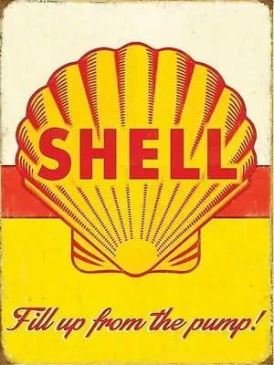 Original photo of Shell Vintage Gas Station Sign